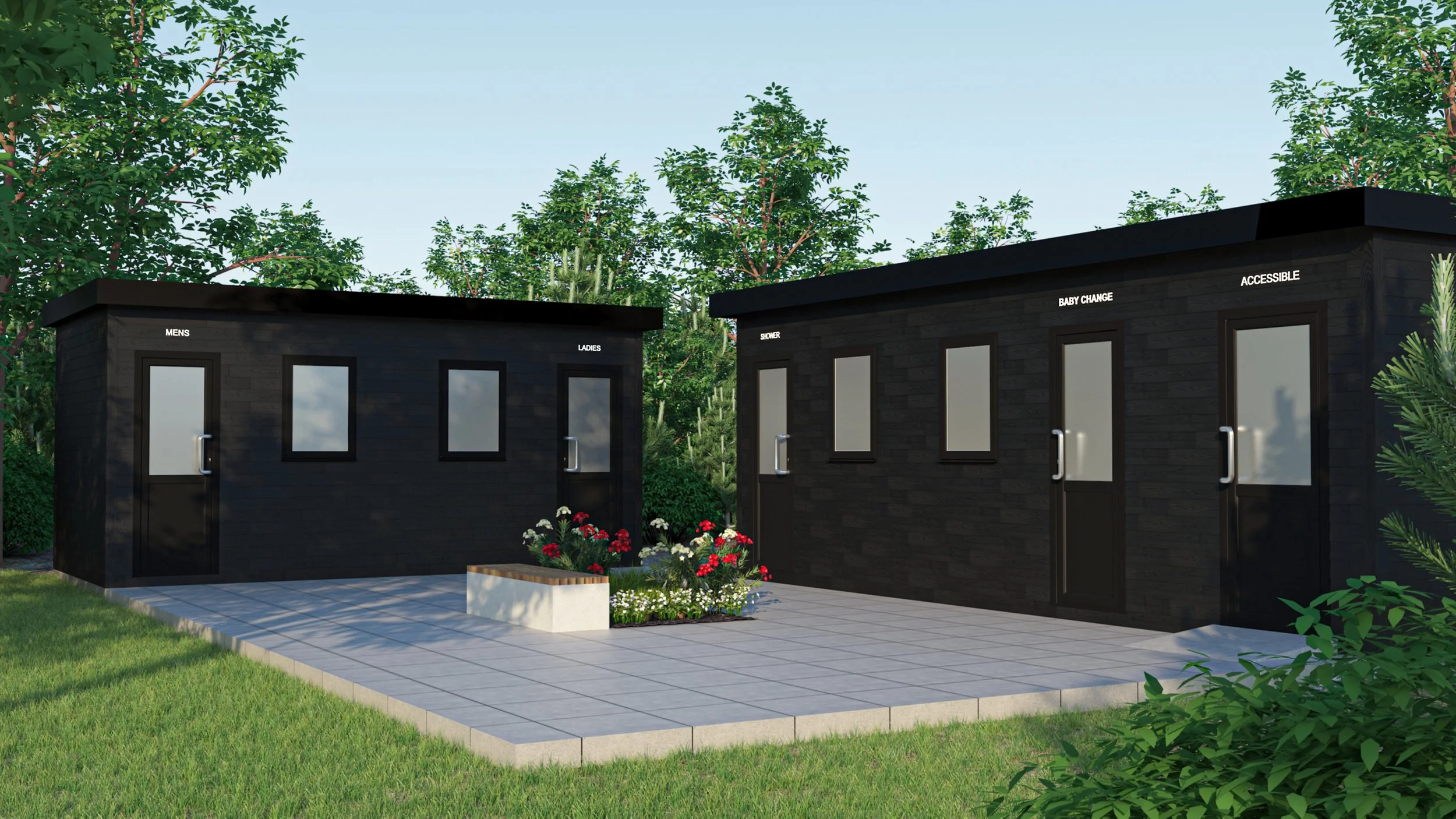 modular toilet blocks