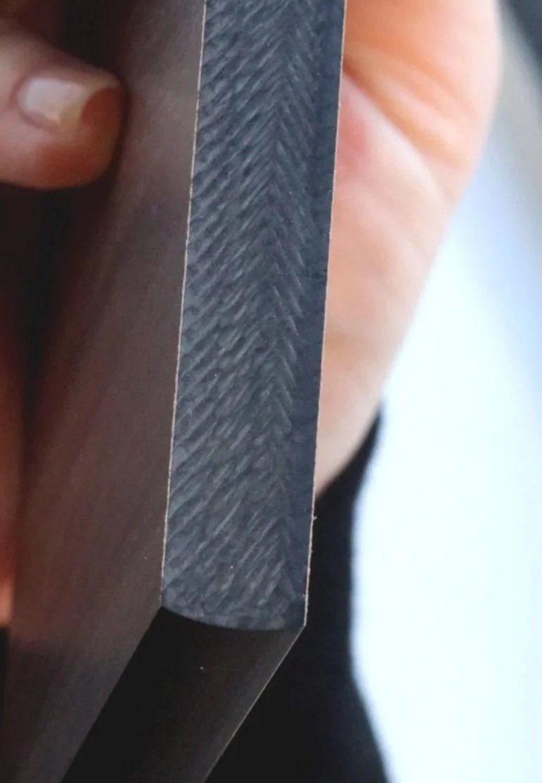 A piece of Solid Grade Laminate up close.