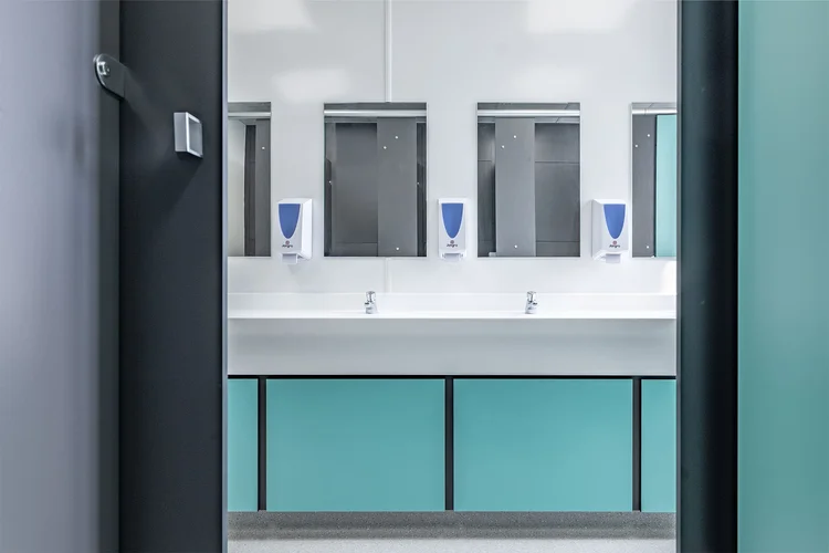 Inclusive and mature university washroom design