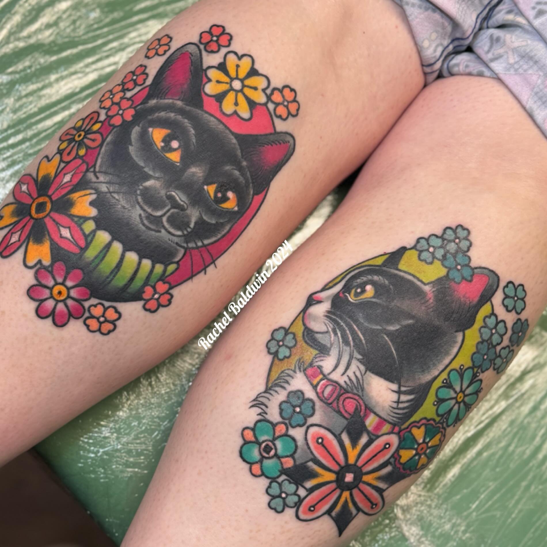 Cattoos by @rachelbaldwintattoo email Rachel to book in for May-July rachelbaldwintattoo@gmail.com #cattoo #catsofinstagram #cats