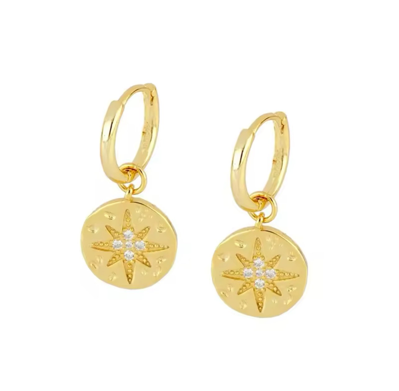 Moonshine Medallion Hoop Earring Charms