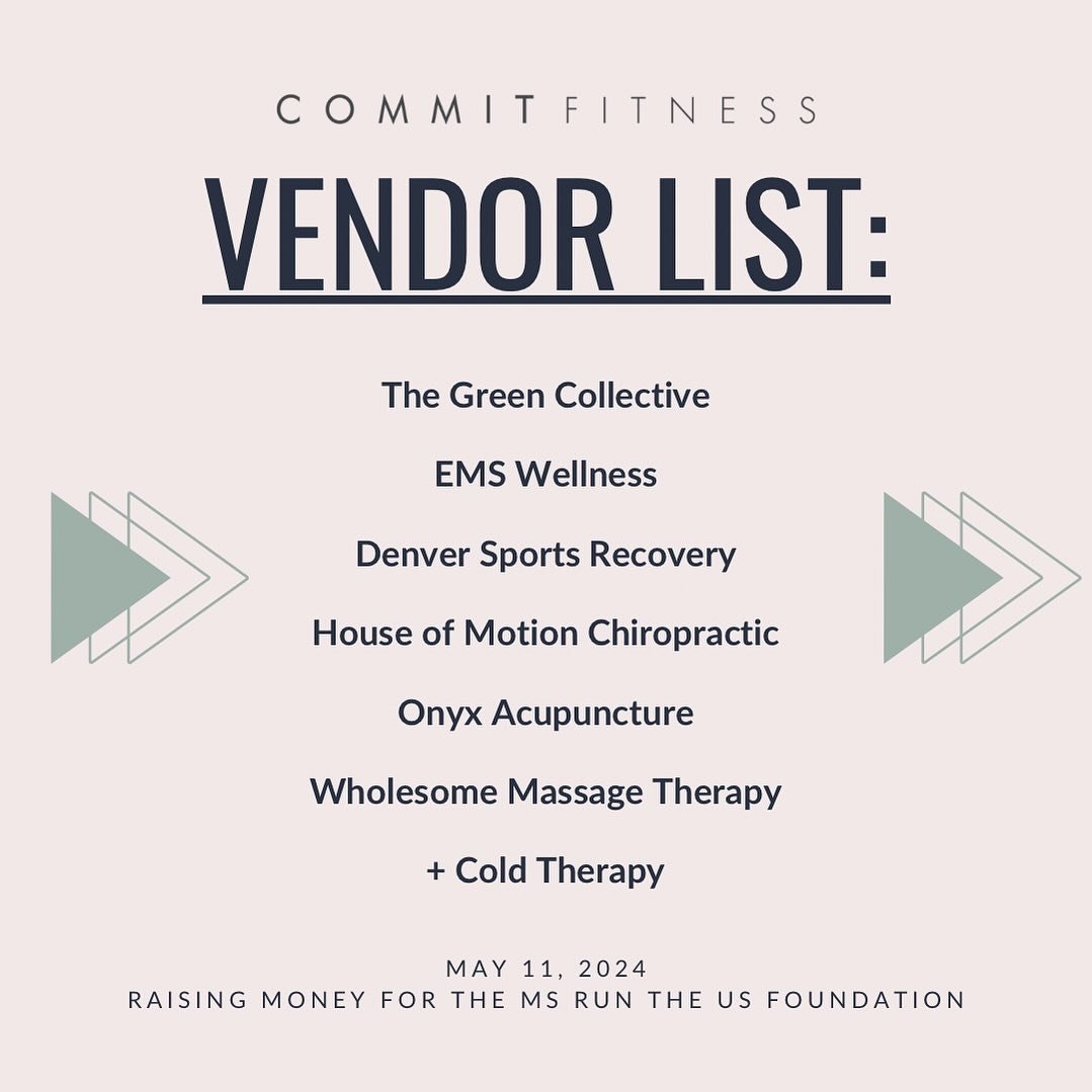 Our May 11th Vendors are finalized!! 

All of these wellness pros are donating their time and resources to help raise money for MS! 

Sign up ASAP for our Strength Style Relay event + Wellness Marketplace and bring your friends help us raise more for
