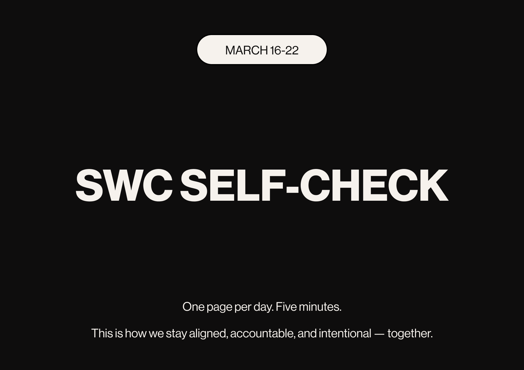 03/16 - 03/22 Self-Check