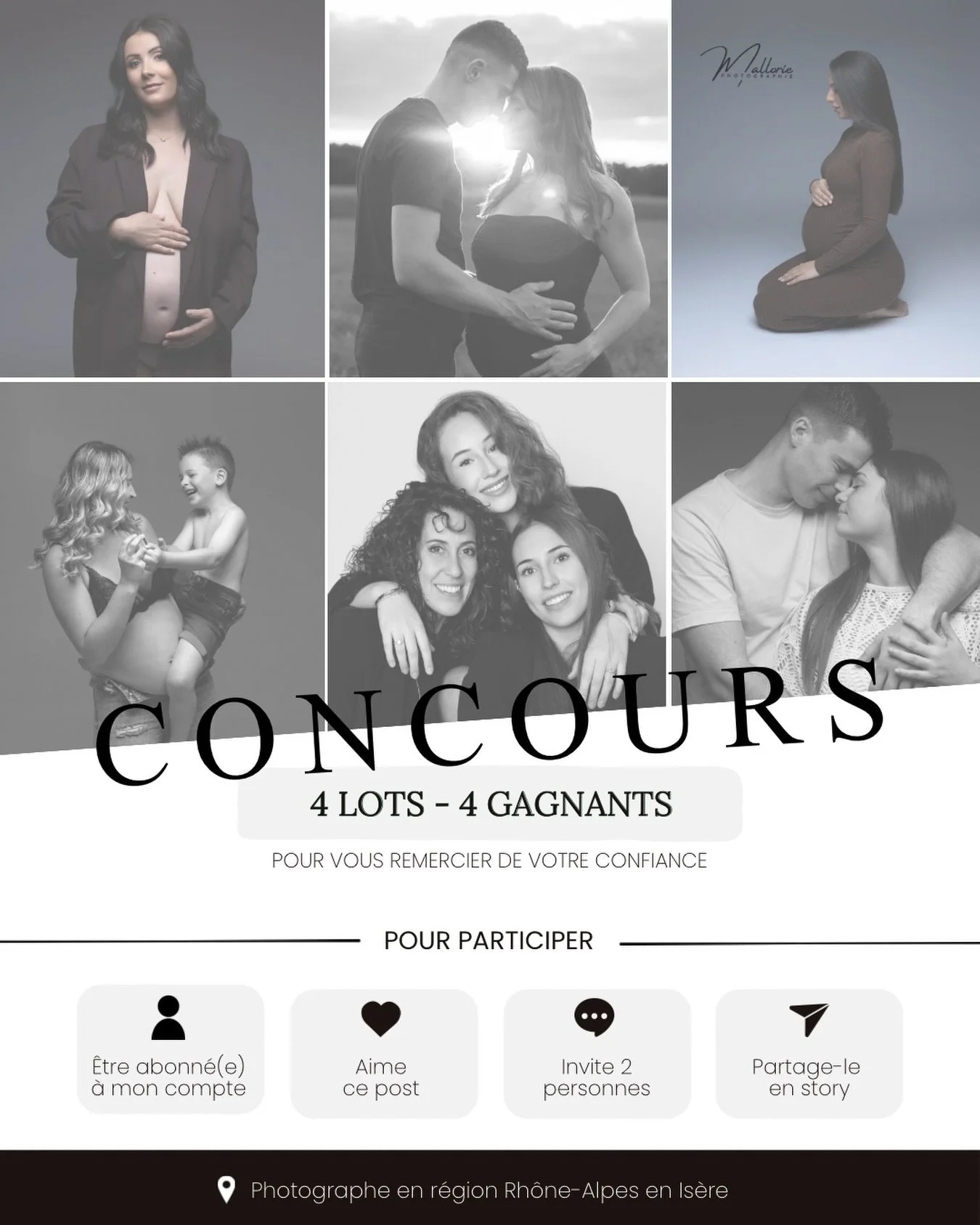 𝗖𝗢𝗡𝗖𝗢𝗨𝗥𝗦 🎉
𝟰 𝗔𝗡𝗦, 𝟰 𝗟𝗢𝗧𝗦, 𝟰 𝗚𝗔𝗚𝗡𝗔𝗡𝗧𝗦 

Pour c&eacute;l&eacute;brer ces 4 belles ann&eacute;es &agrave; vos c&ocirc;t&eacute;s, j&rsquo;ai d&eacute;cid&eacute; de vous g&acirc;ter 🤍

𝗔̀ 𝗚𝗔𝗚𝗡𝗘𝗥 :

𝗟𝗢𝗧 𝟭 : Une s&ea