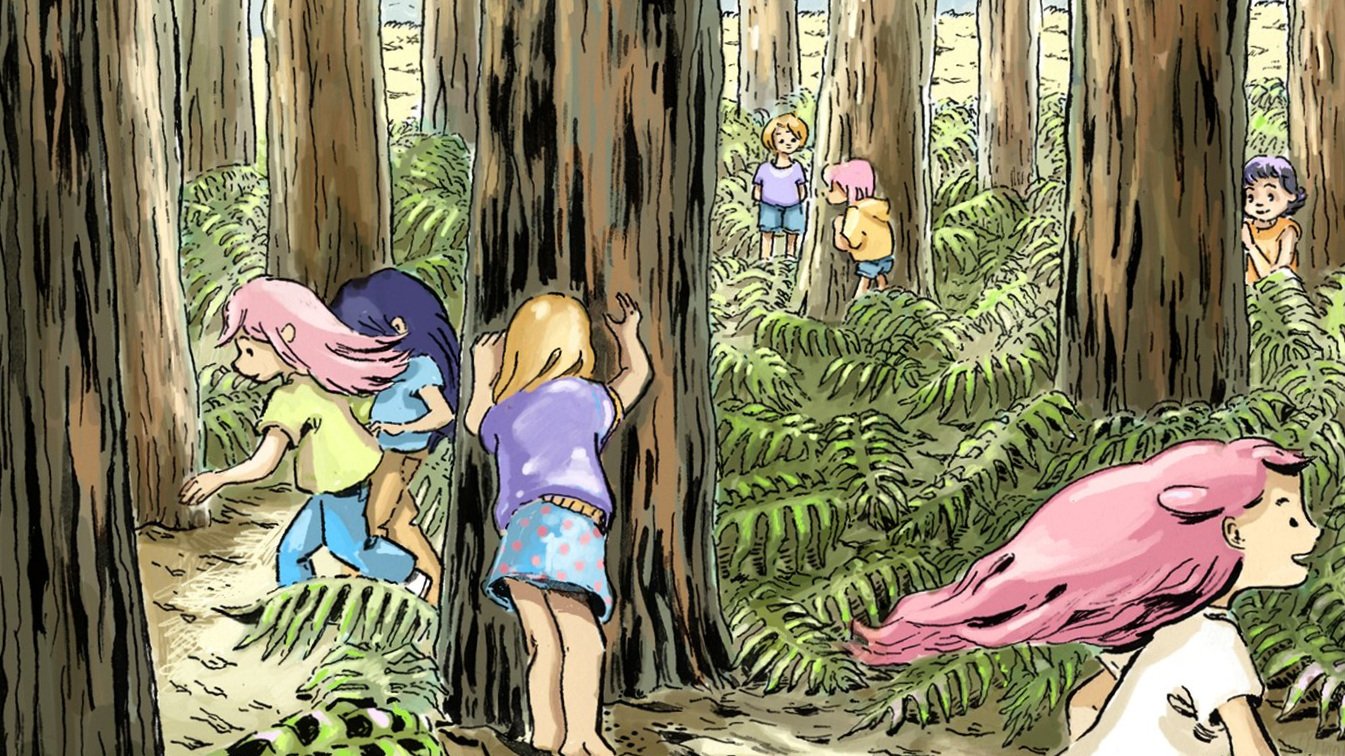 Cache-cache dans la forêt