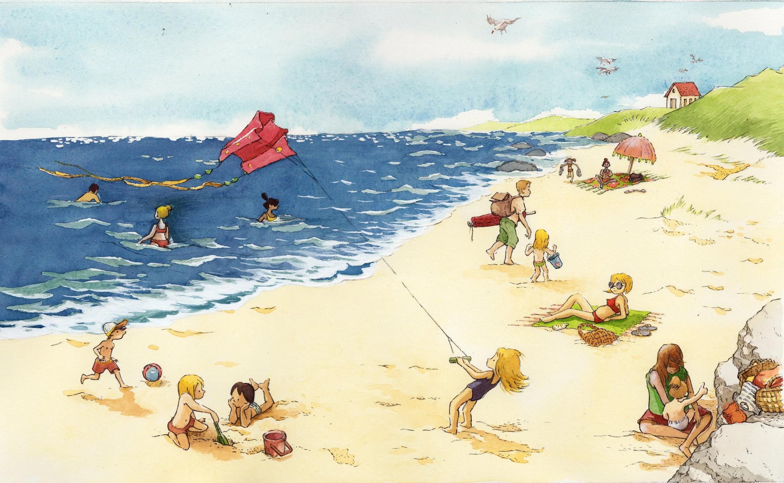 Entre sable, mer et…pluie