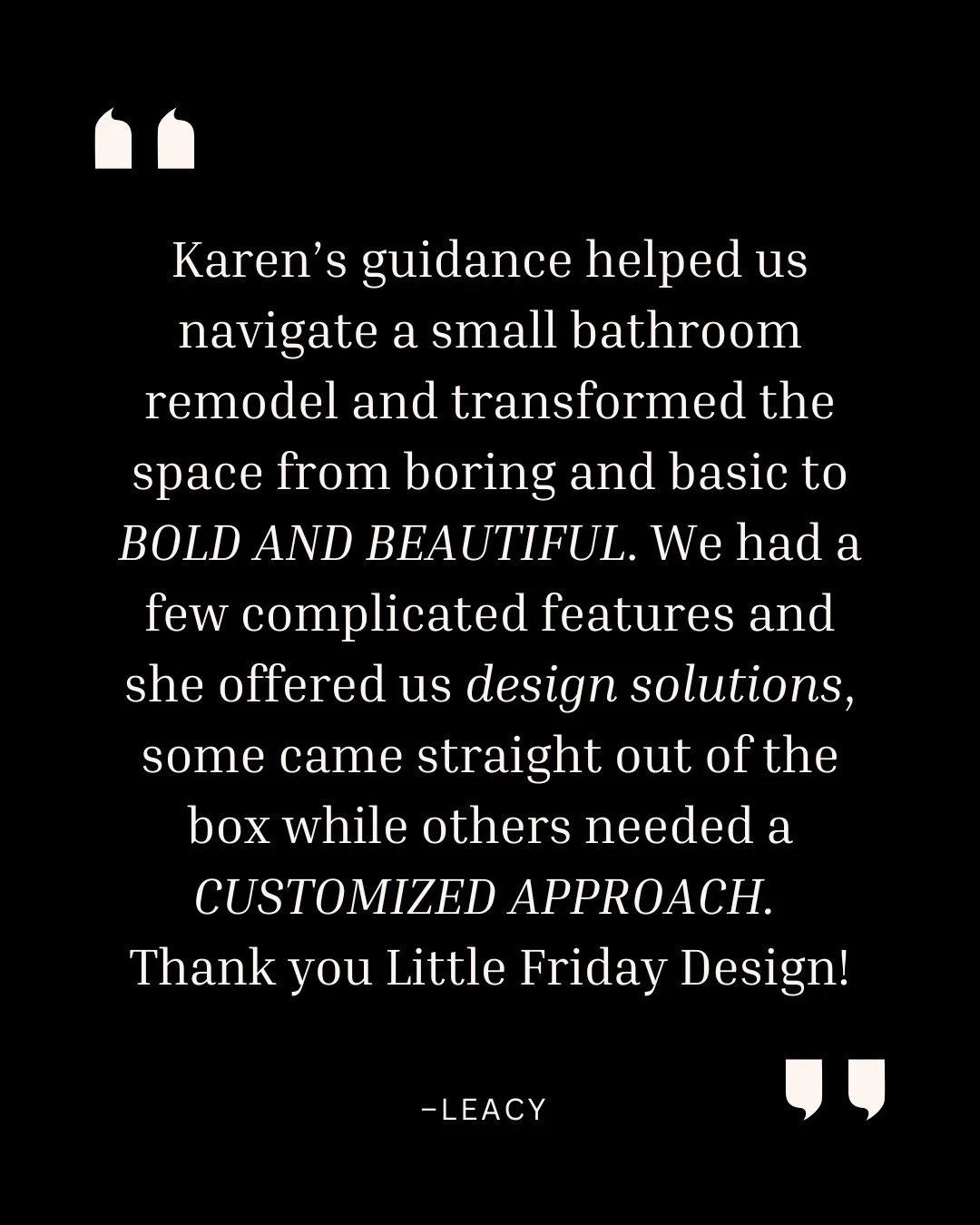 TILE TO SMILE ABOUT. Sometimes a small space provides the most opportunity for change. Combined with my clients' adventuresome spirit, together I think we hit this one out of the park.