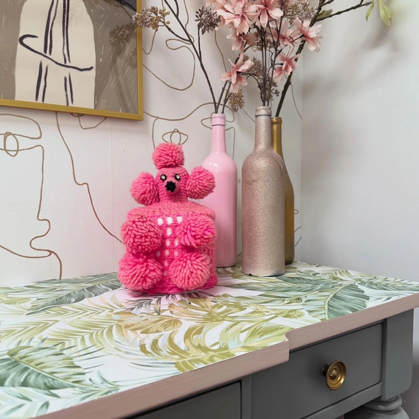 GRANDMA WOULD BE PROUD. There are times when pushing the limits on ridiculousness feels just right. For the bathrooms at @beaumondesalonsuites, this was one of those times. This estate sale find made the owners ecstatic to know that their grandma&rsq