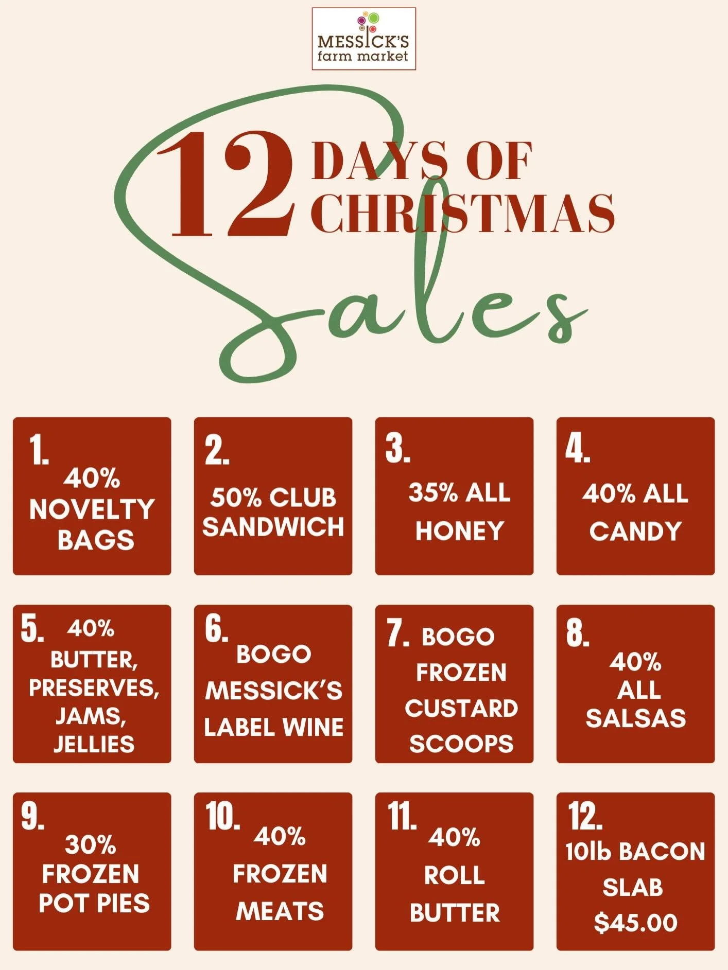 TOMORROW! We&rsquo;re starting our 12 Days of Christmas Sale with our novelty merchandise bags. These are the perfect gift, and just for tomorrow, 40% off!🛍️