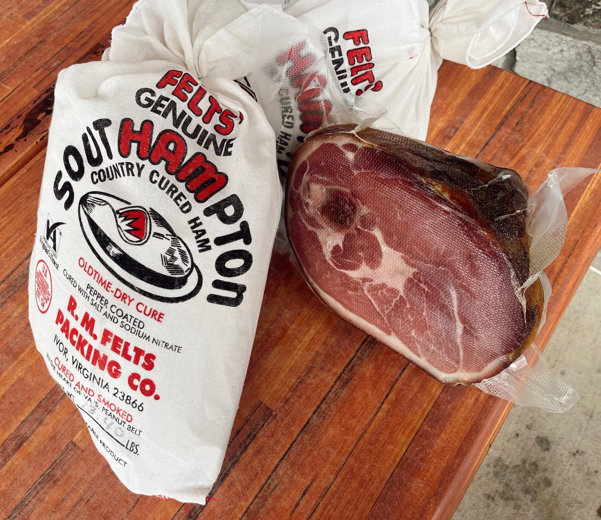 Felt's Hams are in! Deliciously salt cured and smoked, these fresh hams are the perfect addition to your holiday table. 🍖

🍖 $4.49 / lb