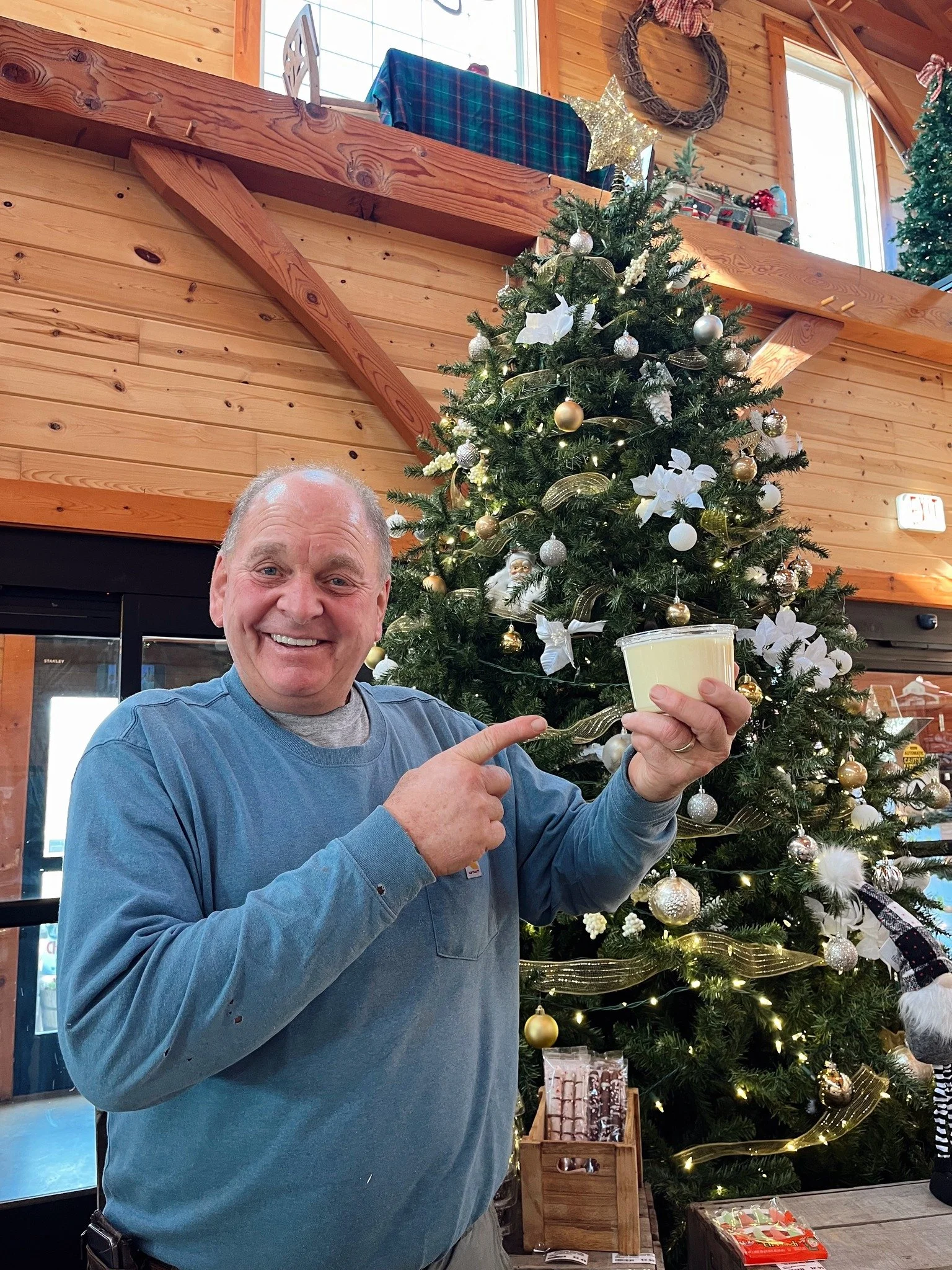 A holiday tradition that&rsquo;s been in our family for generations...our Christmas custard has returned! 🍋😋

*Our Christmas Custard is a smooth, cooked treat with a hint of lemon, meant to be sipped cold or warm!*