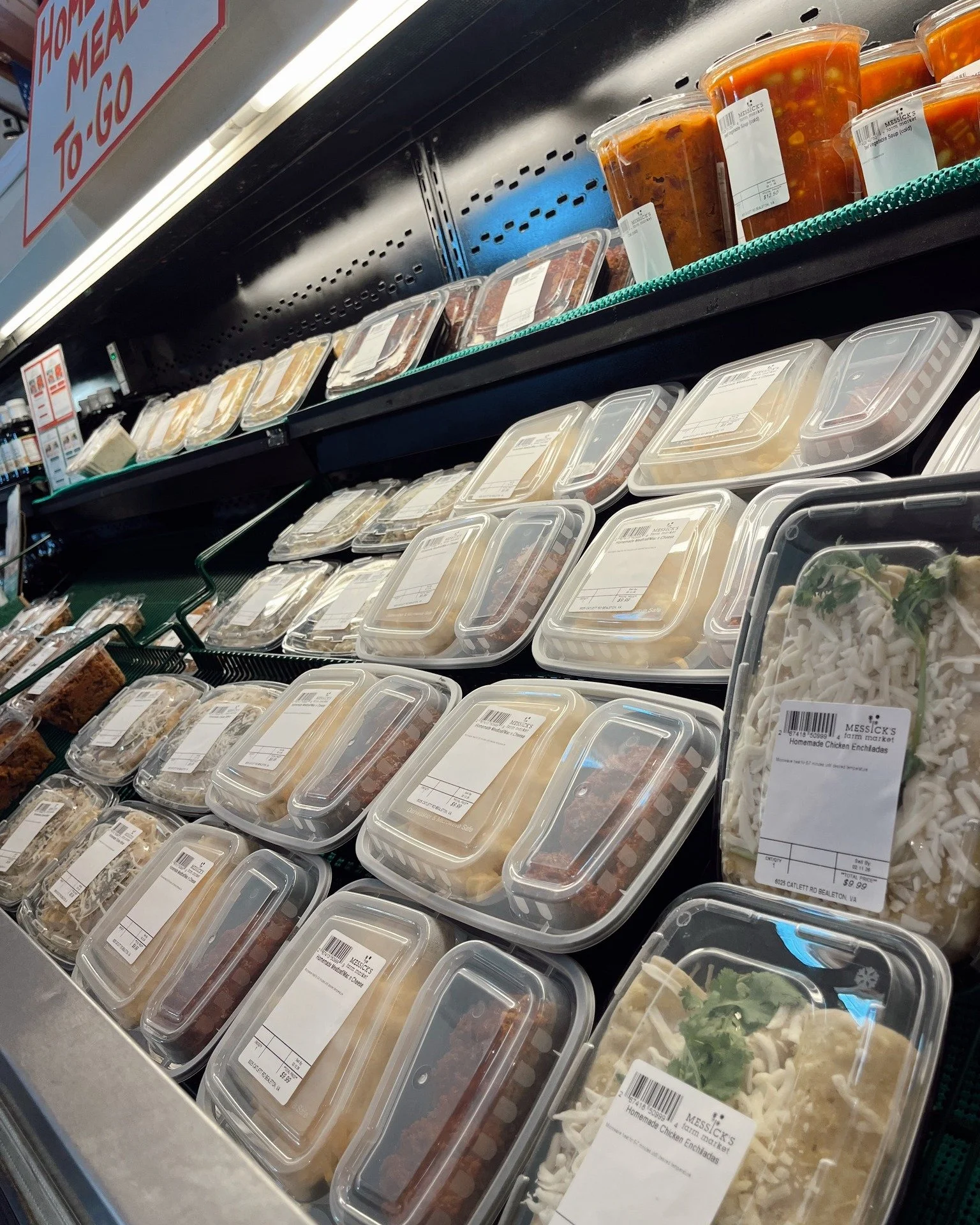 Meals to-go have been restocked! Come in to grab some homemade favorites just in time for the weekend! 😋🏈

In stock now: 
- Mica's Meatloaf &amp; Mac n' Cheese (packaged together and separately) 
- Mica&rsquo;s Chicken Alfredo
- Lily's Chicken Ench