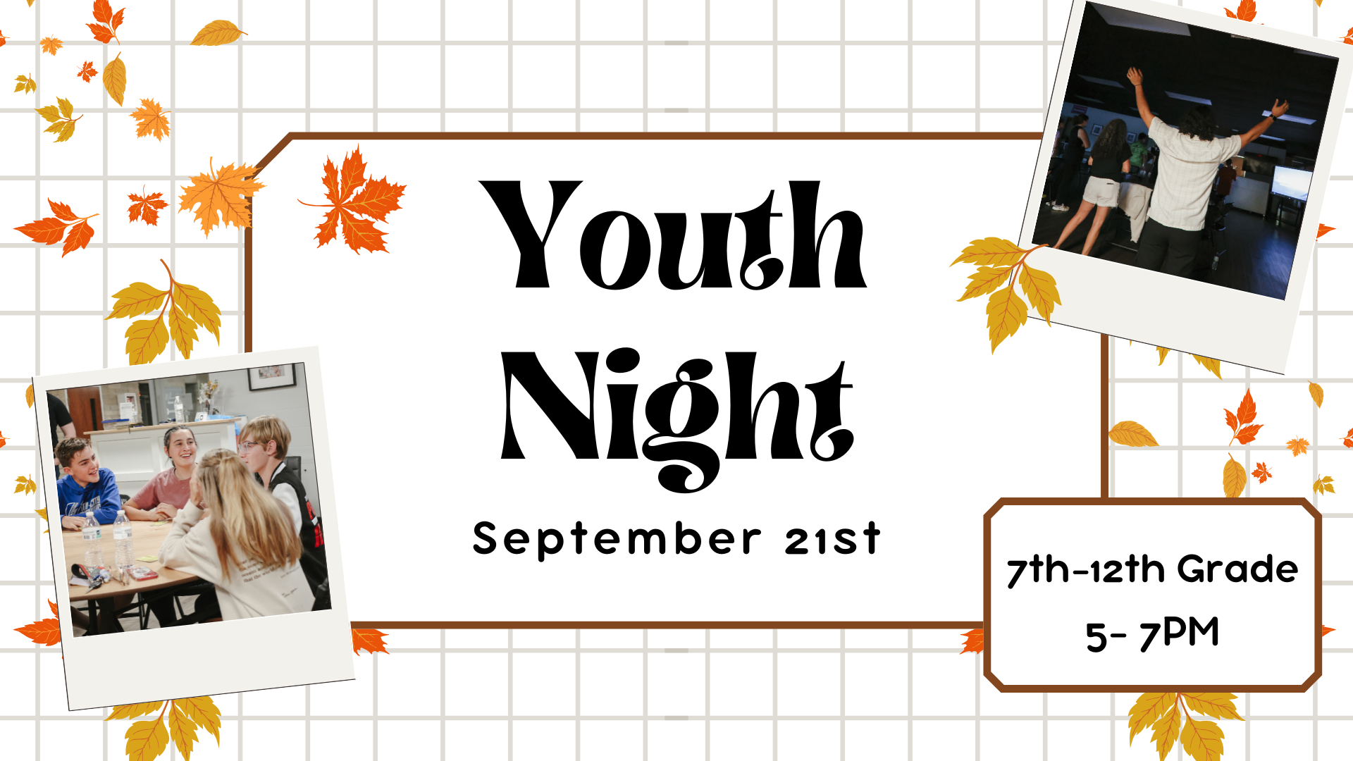 Youth Night - September 21st