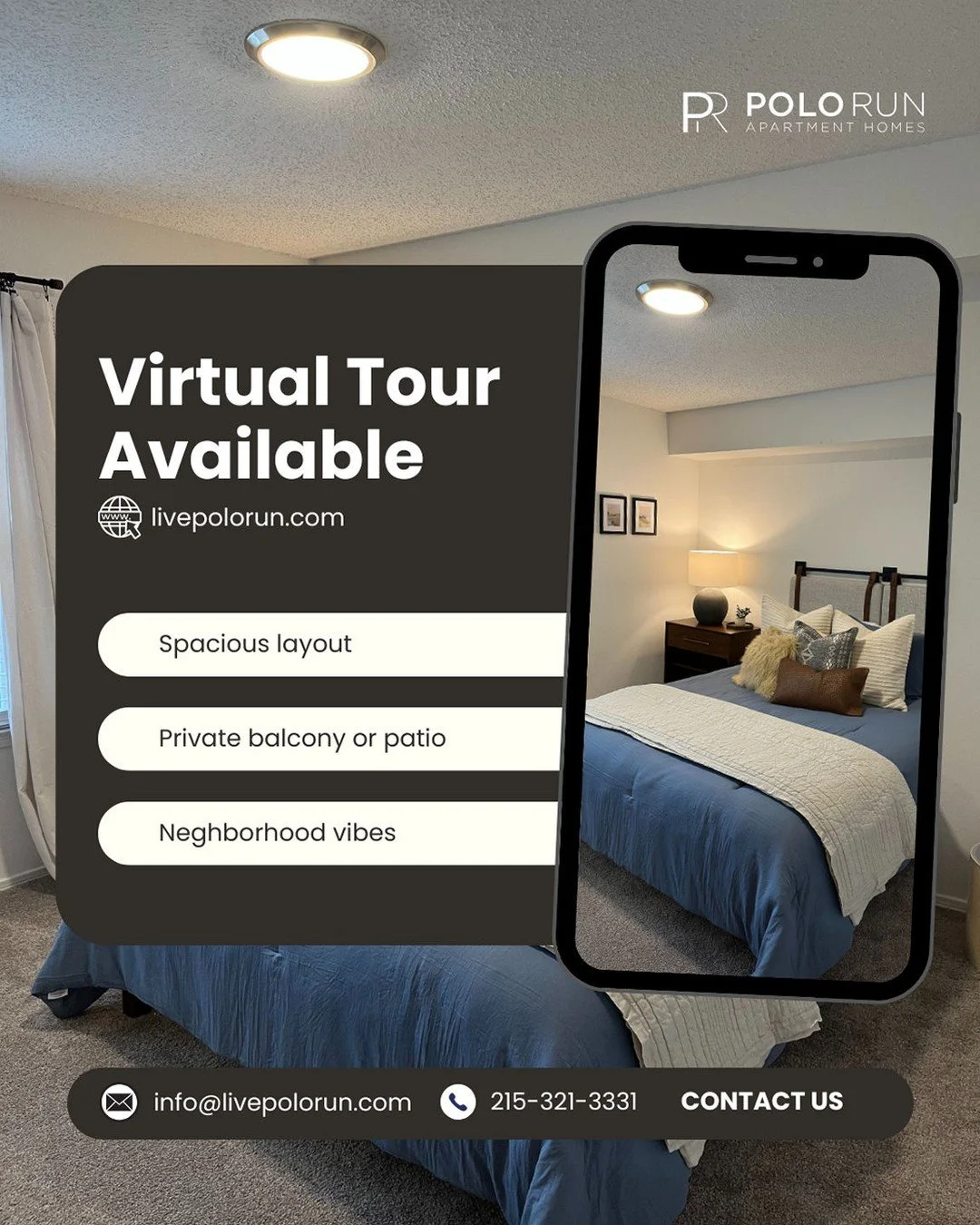 Tour your future home from anywhere. Check out our virtual tour and our 360 tours online today!
#virtuall #tours #polorunapartments #yardley #pa #lovewhereyoulive