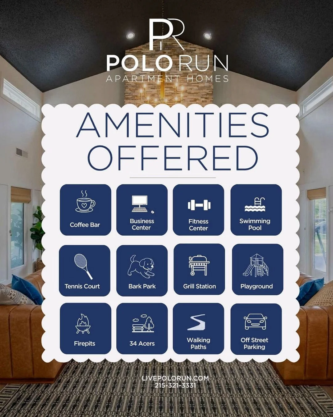 Life is better with great amenities! 
#pool #firepit #dogpark #gym #playground #polorunapartmenthomes #lovewhereyoulive