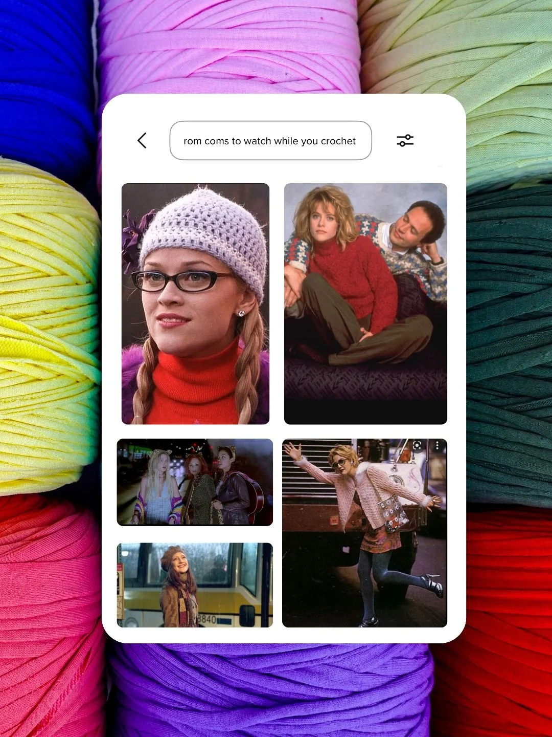 Top 10 Rom Coms to Watch While You Crochet.