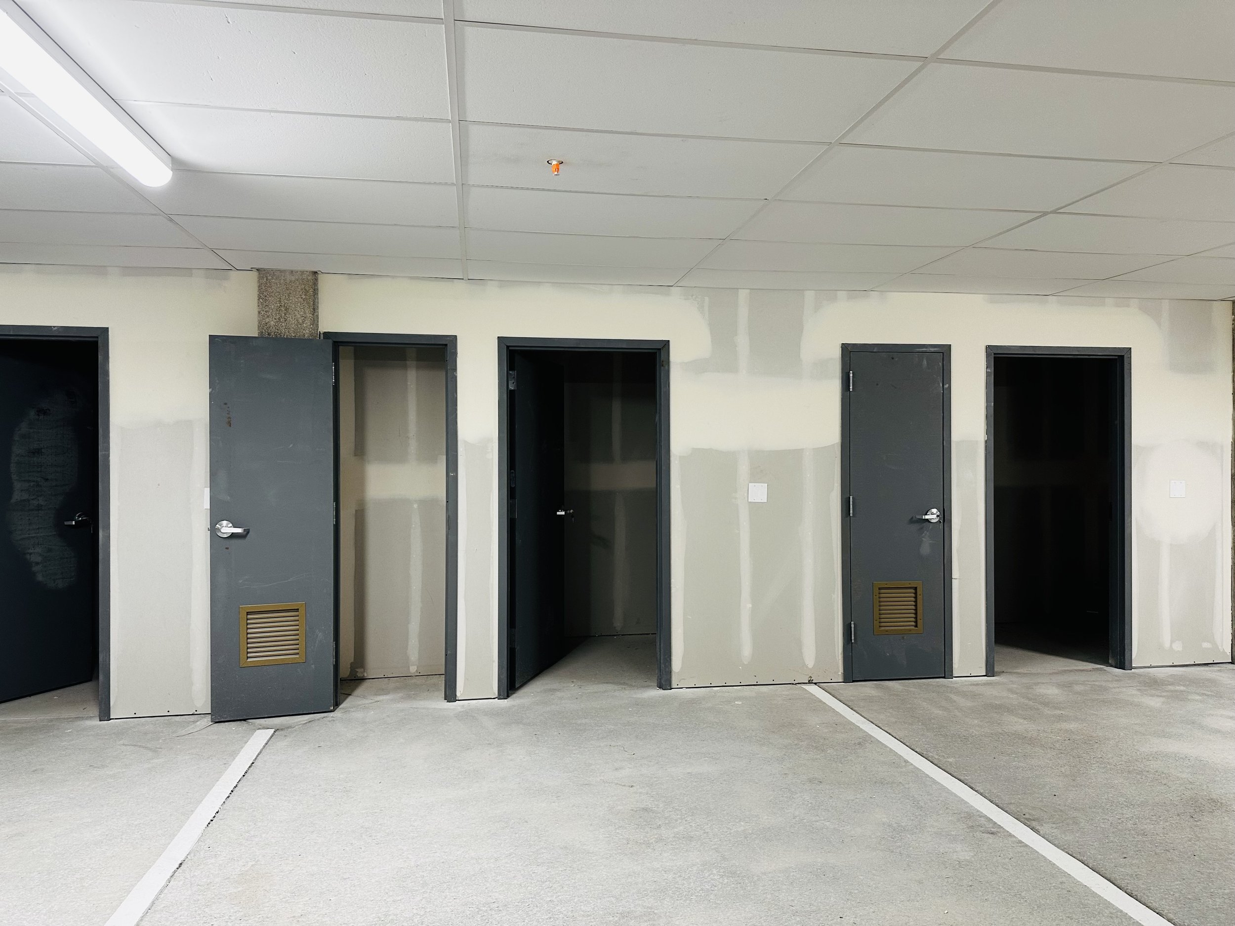 5x9' Storage Unit + 22" deep by 29" wide Ski Closet that comes with each home in the parking garage.