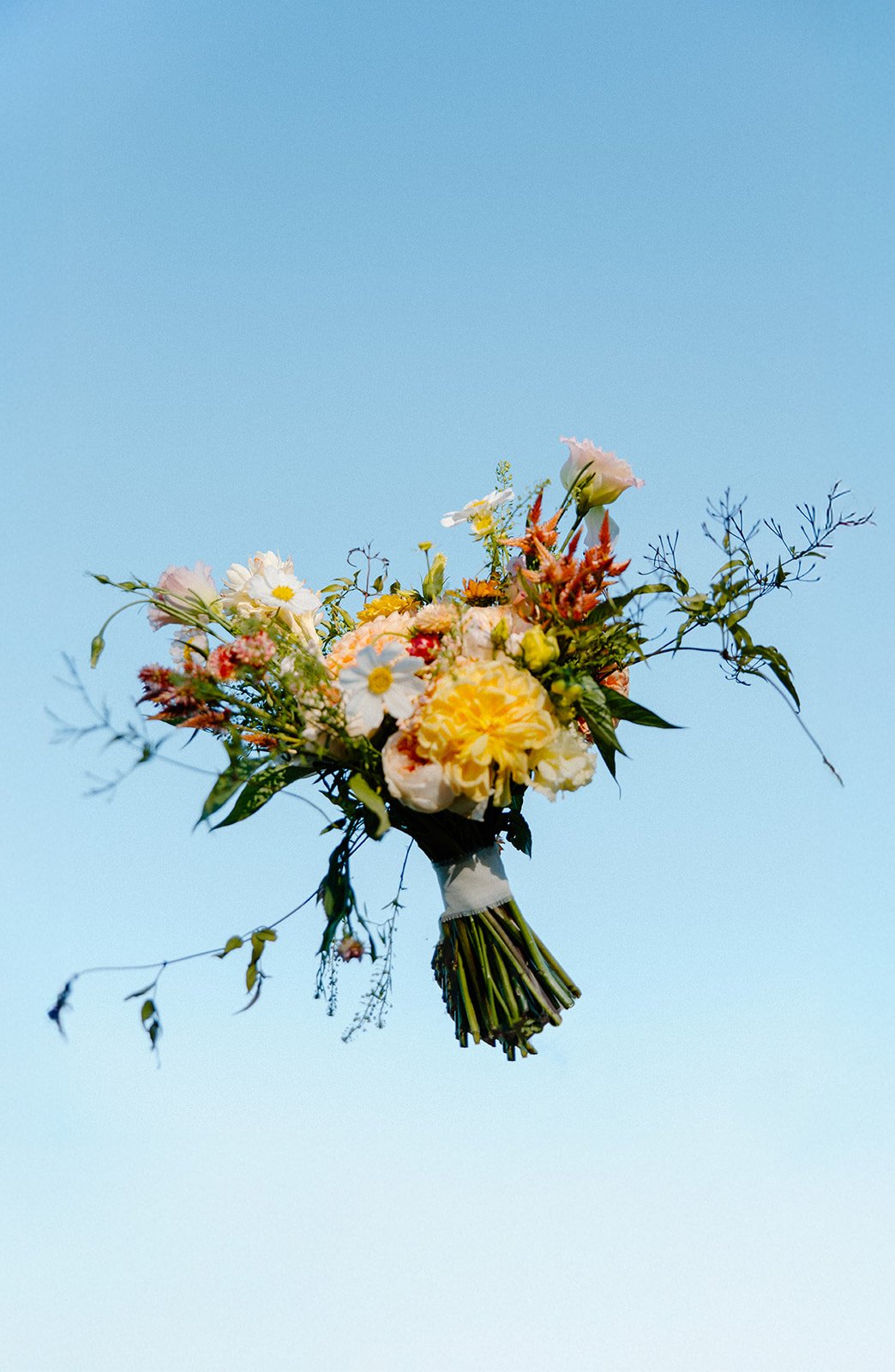 Custom wedding floral bouquet by Indianapolis wedding florist Flora + Flame Design