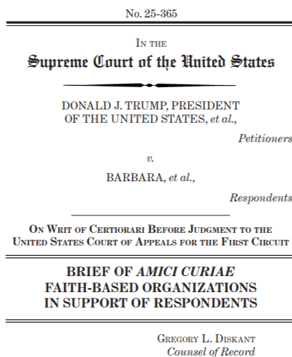 Council files brief in support of Birthright Citizenship