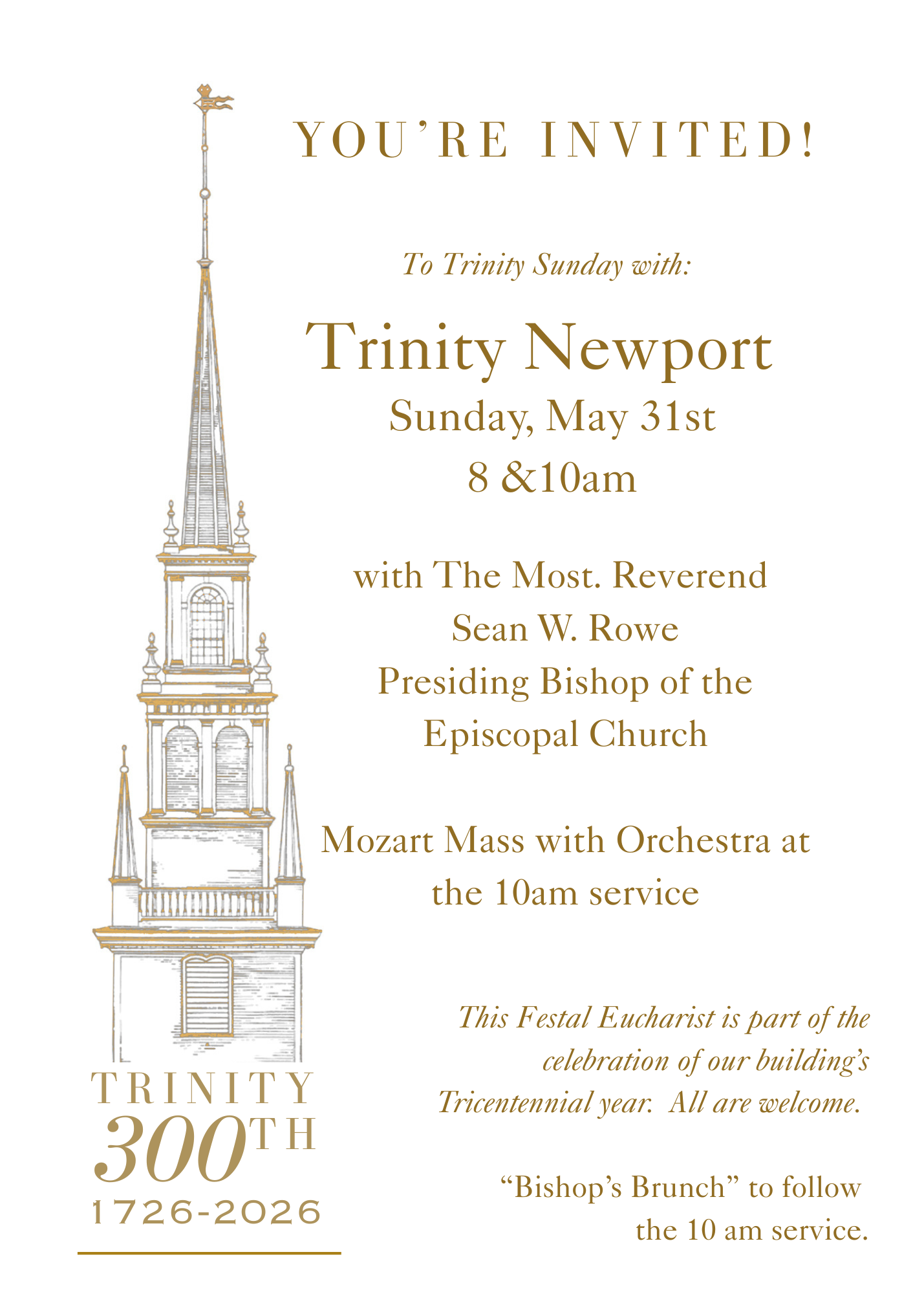 Trinity Newport 300th Celebration