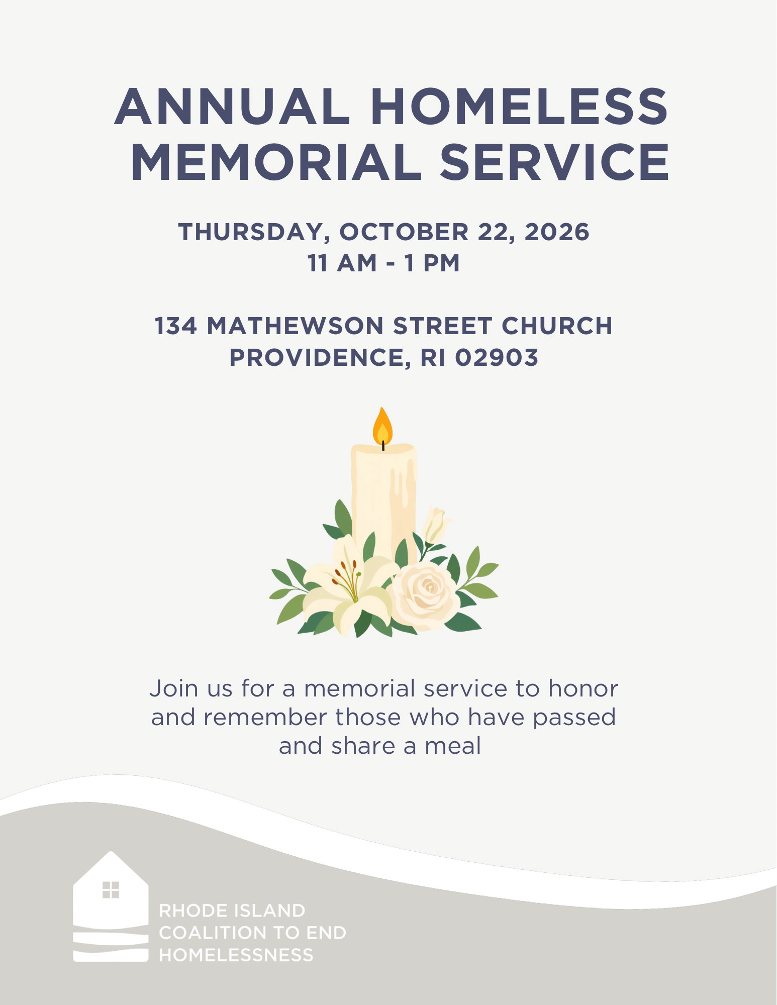Homeless Memorial Service