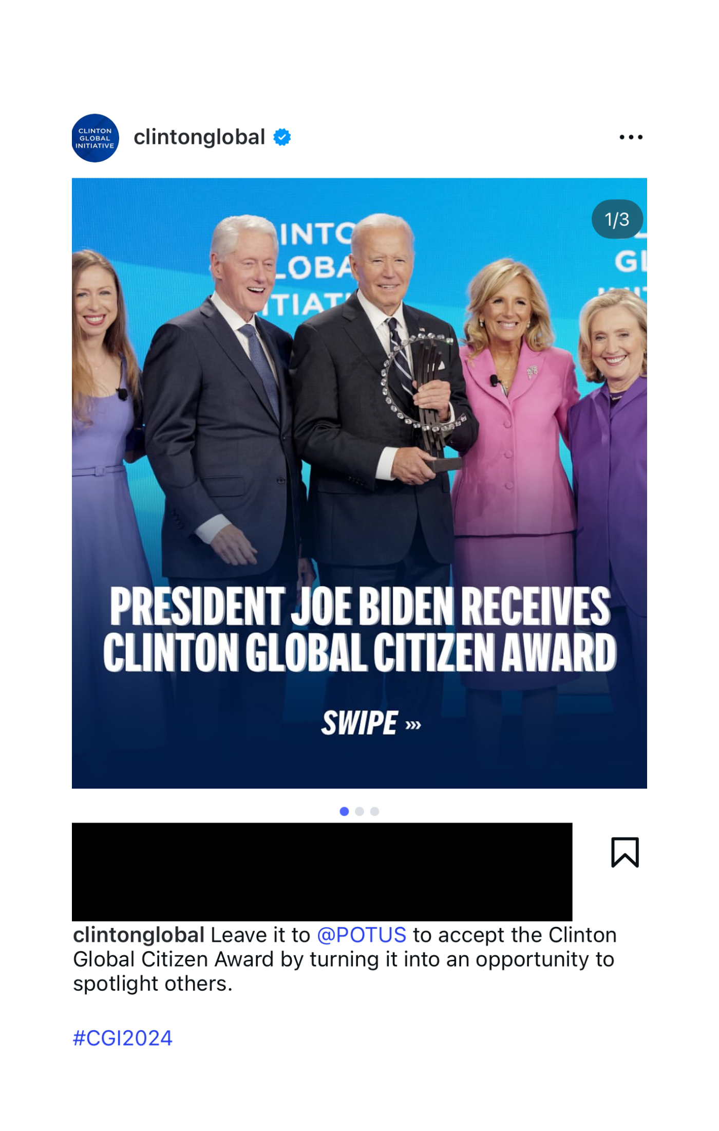 Campaign messaging and brand voice across social channels for Clinton Global Initiative.