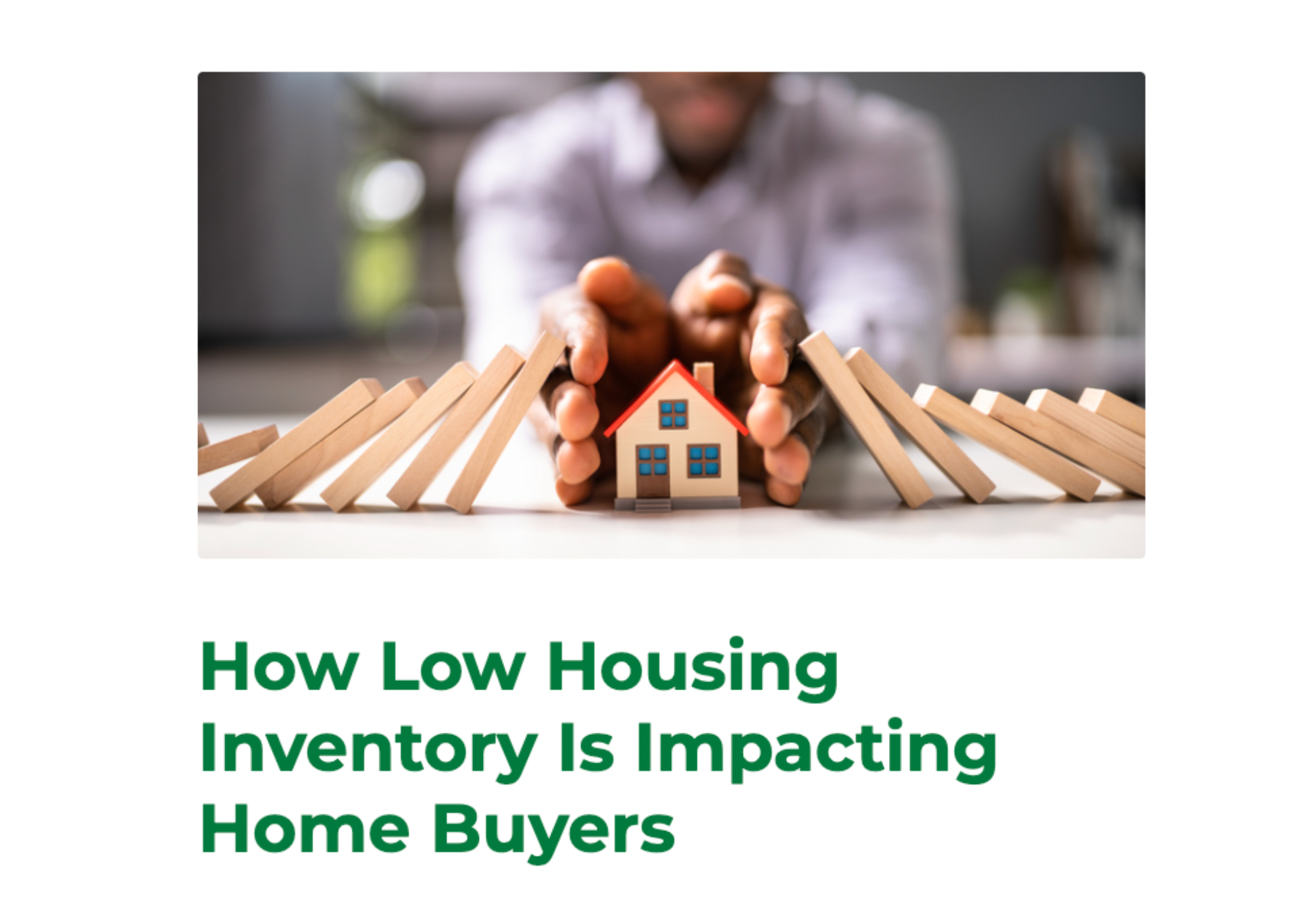 Educational content on housing inventory and what it means for buyers navigating competitive markets.