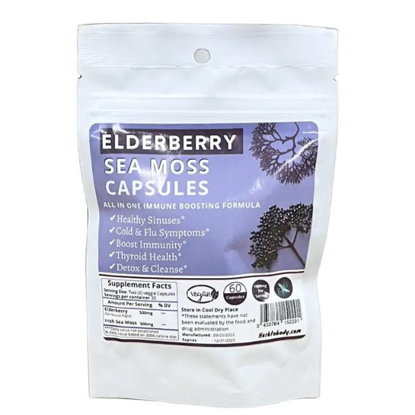 Elderberry Sea Moss Capsules