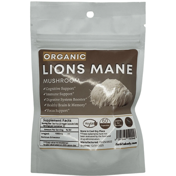 Organic Lion’s Mane Mushroom Capsules