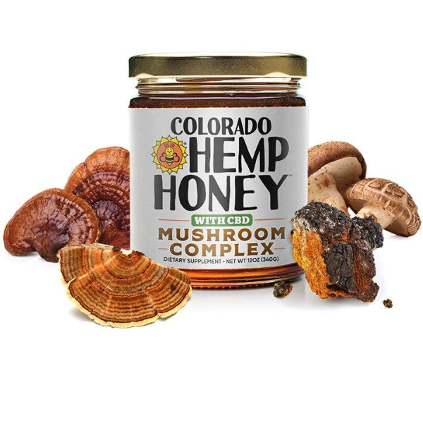 CBD Mushroom Complex Honey (12 oz jar)