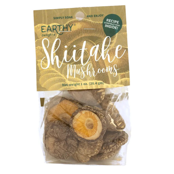 Earthy Delights - Dried Shiitake Mushrooms (1 oz bag)