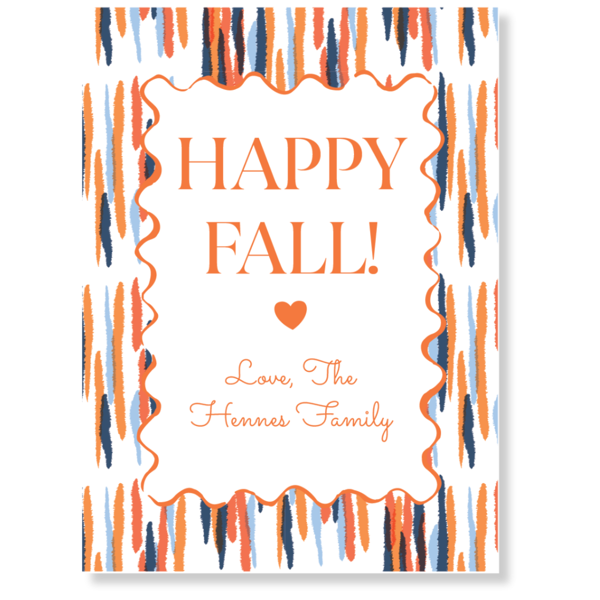Happy Fall Abstract Gift Tag