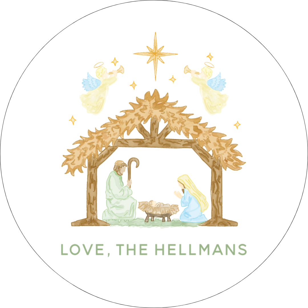 STICKER SHEET  - Nativity