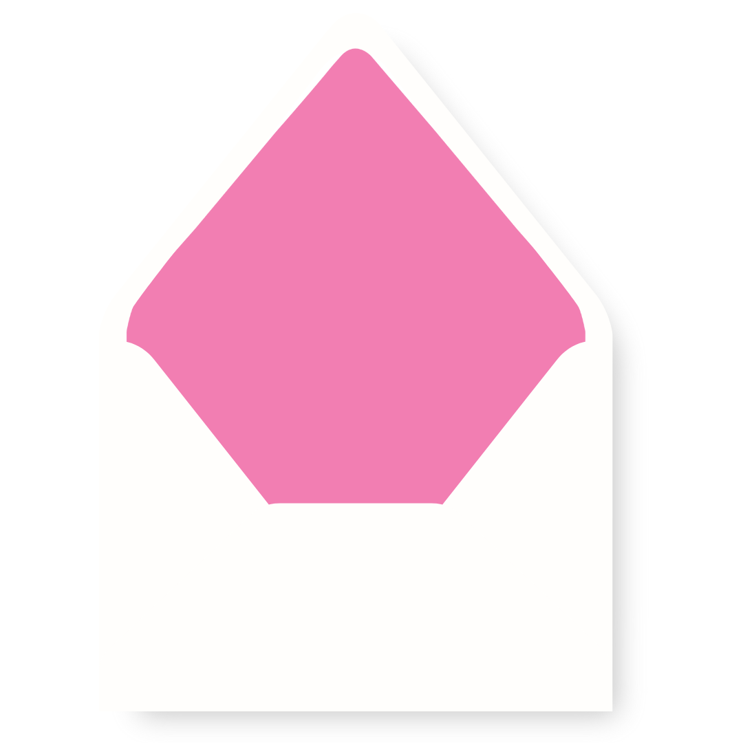 Merry Multi PINK Christmas Card Envelope Liner