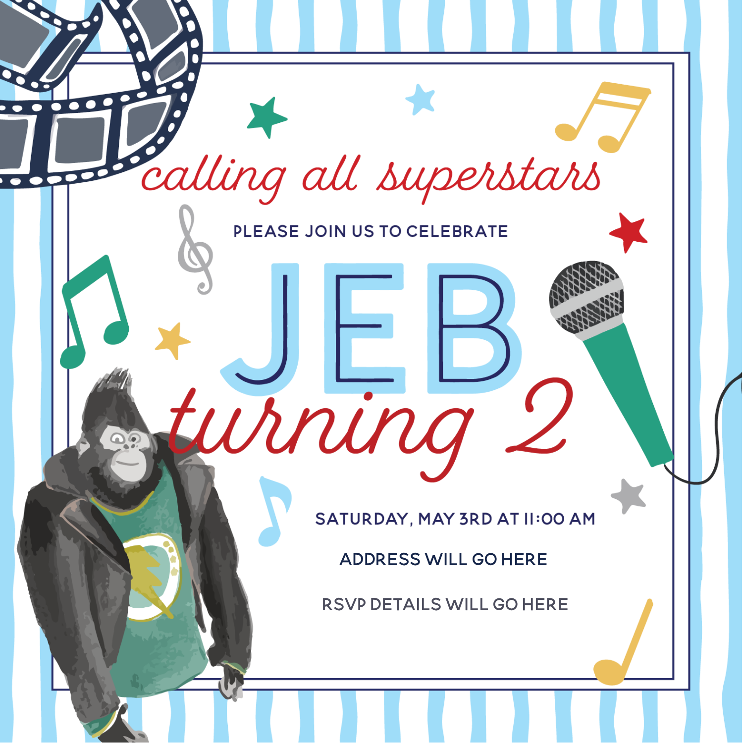 SING Theme Invitation