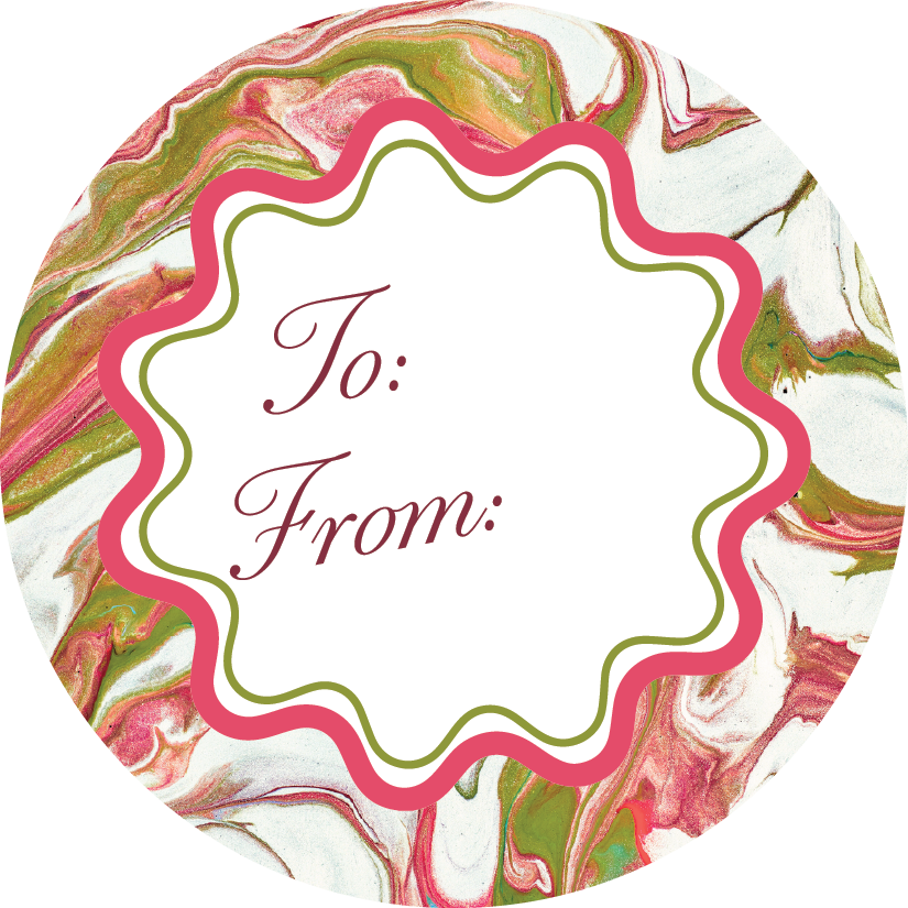 STICKER SHEET  - Neutral Christmas Marble