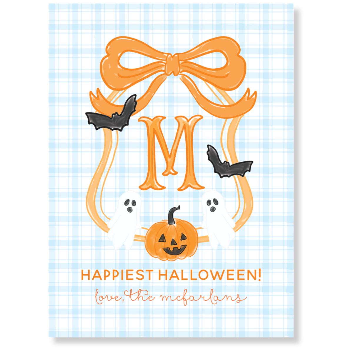 Happiest Halloween Crest Gift Tag - BLUE