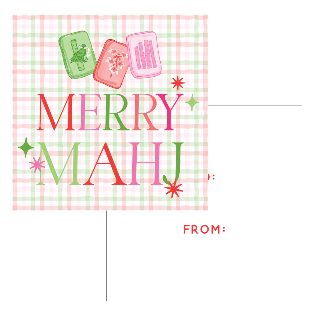 Merry MAHJ  Gift Tag