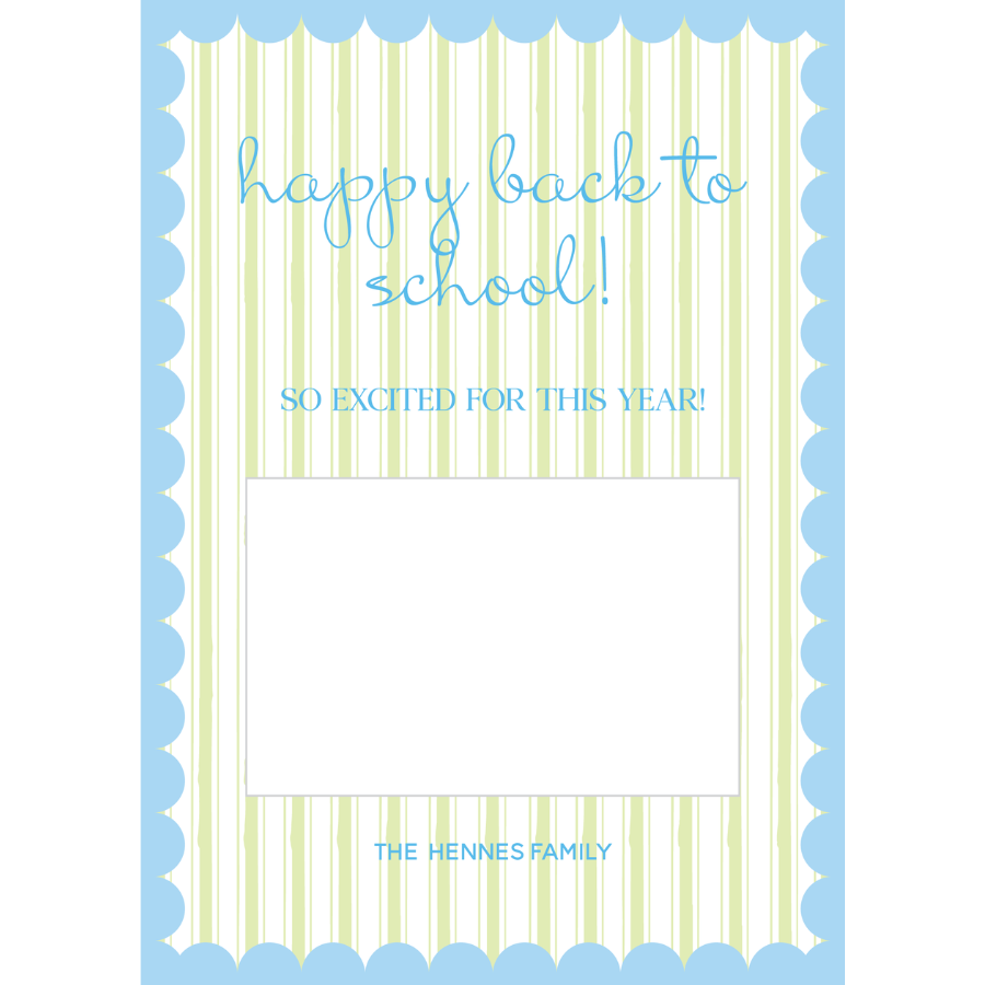Blue Scallop Gift Card Holder - BLUE