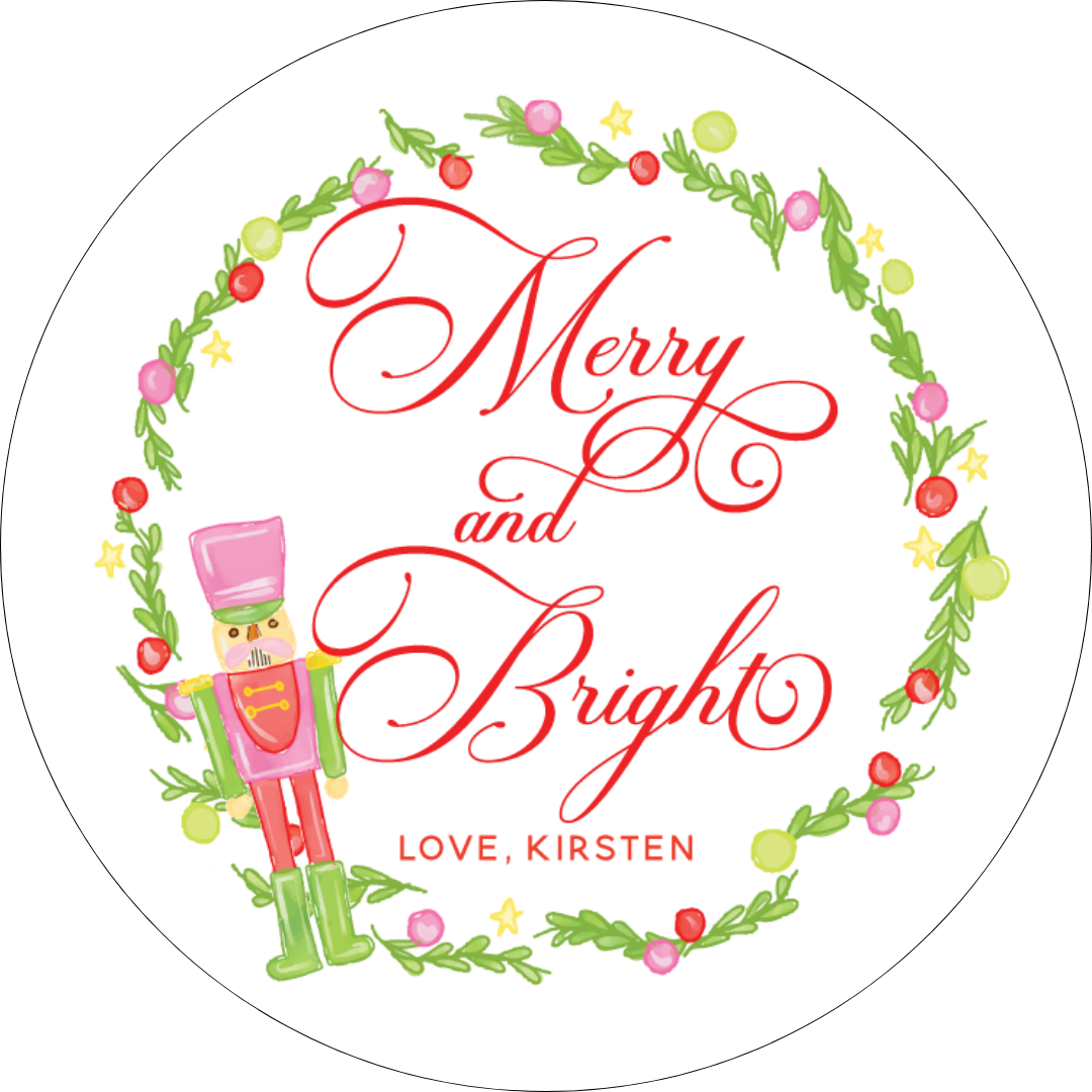 STICKER SHEET  - Merry & Bright Nutcracker