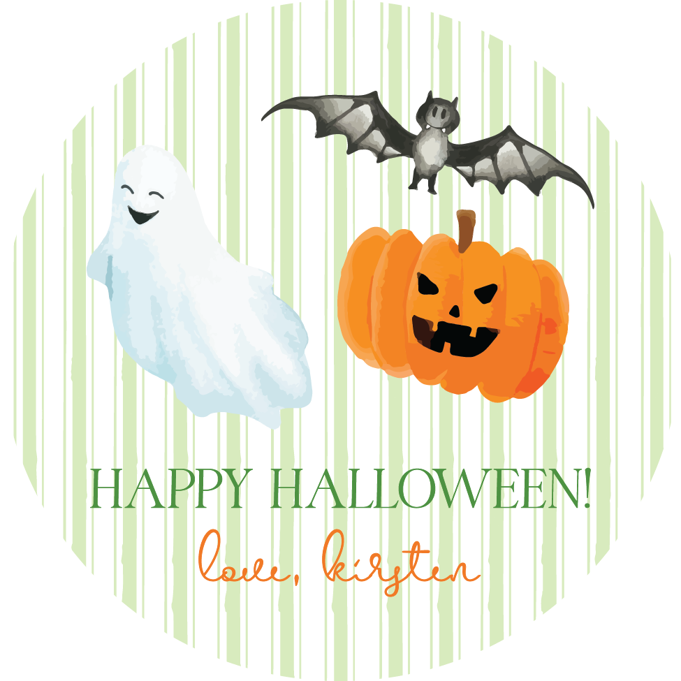 Sticker Sheet - Halloween Icons - GREEN