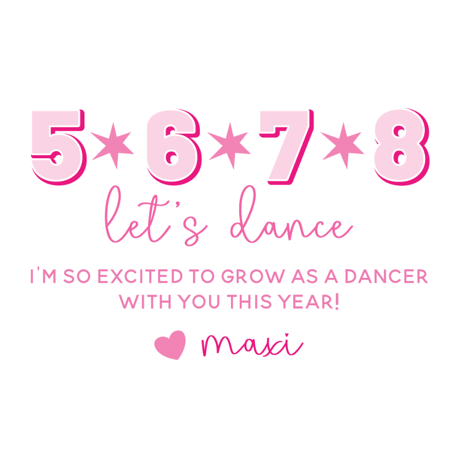 5,6,7,8 Let's Dance Gift Tag