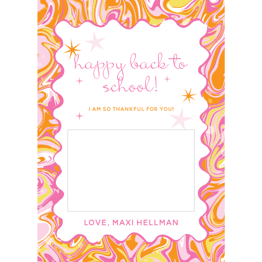 Marble Teacher Gift Card Holder - PINK