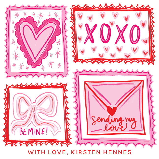 Multi Stamp Valentine's Gift Tag