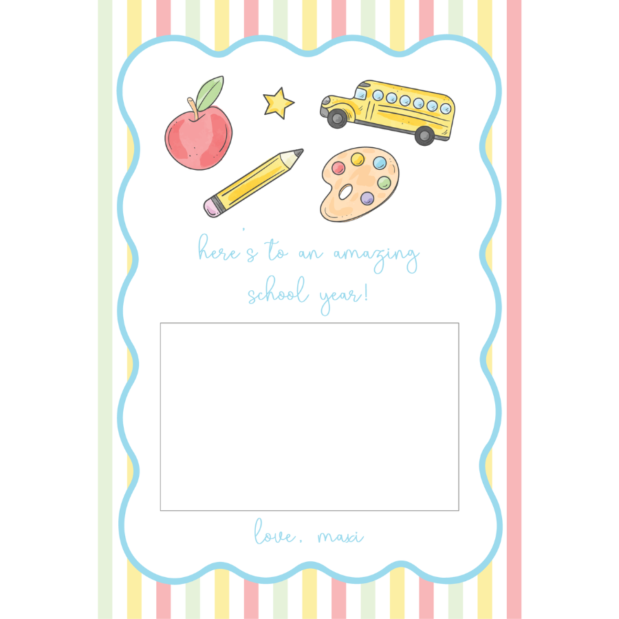 Classic School Theme Gift Card Holder