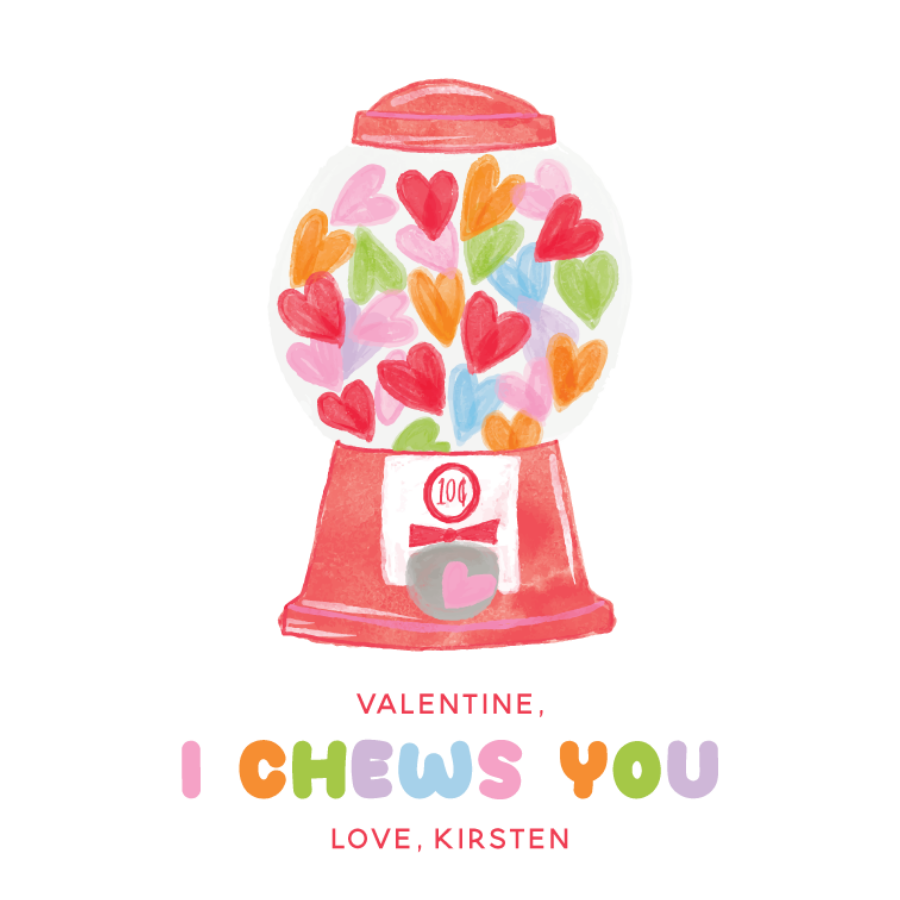 I Chews You Gift Tag