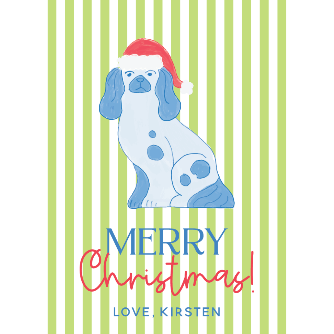 Staffordshire Christmas Gift Tag