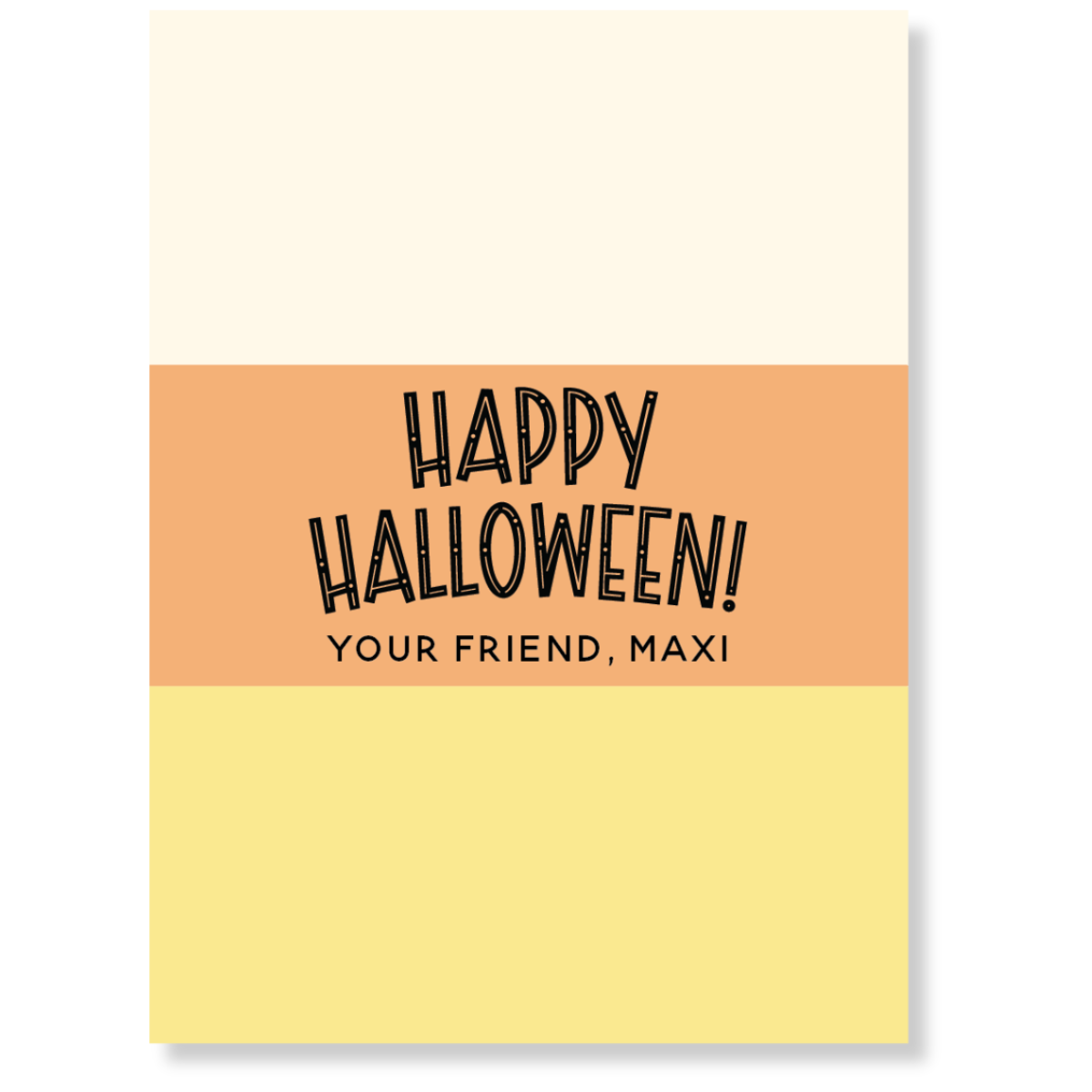 Candy Corn Theme Gift Tag
