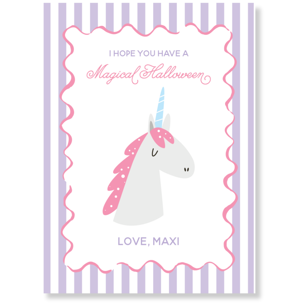 Magical Unicorn Gift Tag