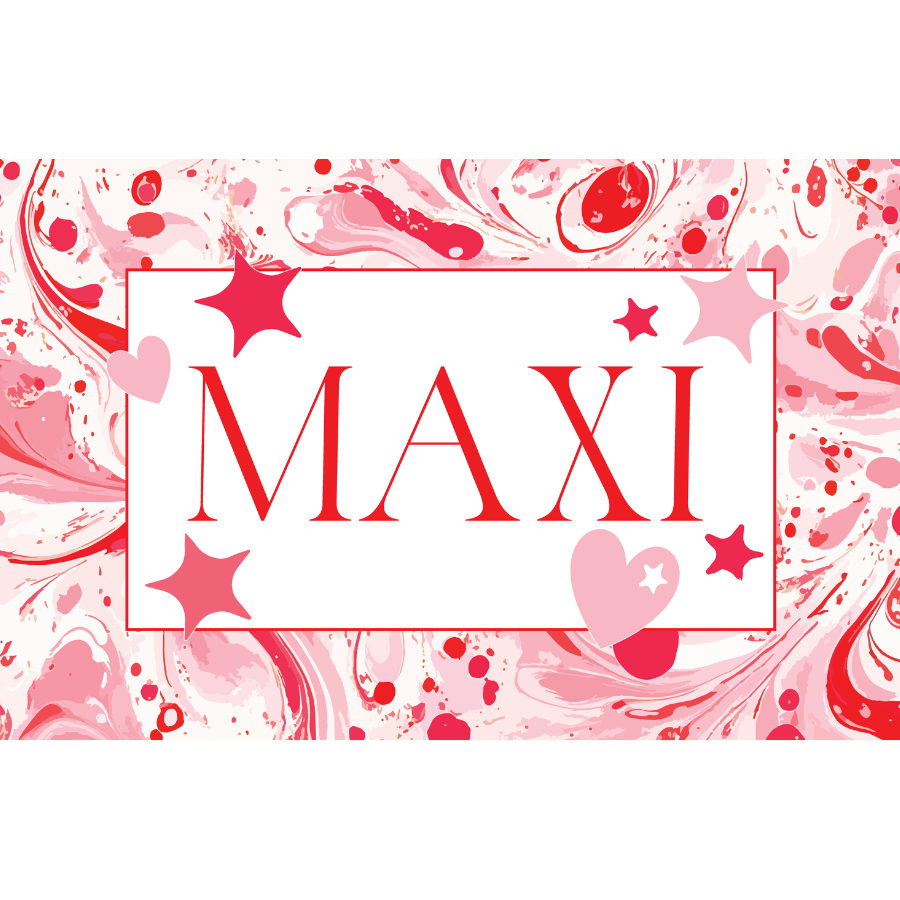 Custom Pink Marble Valentines Laminated Placemat (Front & Back With Interactive Play Sheet On Back)